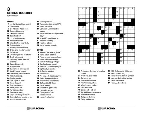Eugene Sheffer Printable Crossword Puzzles